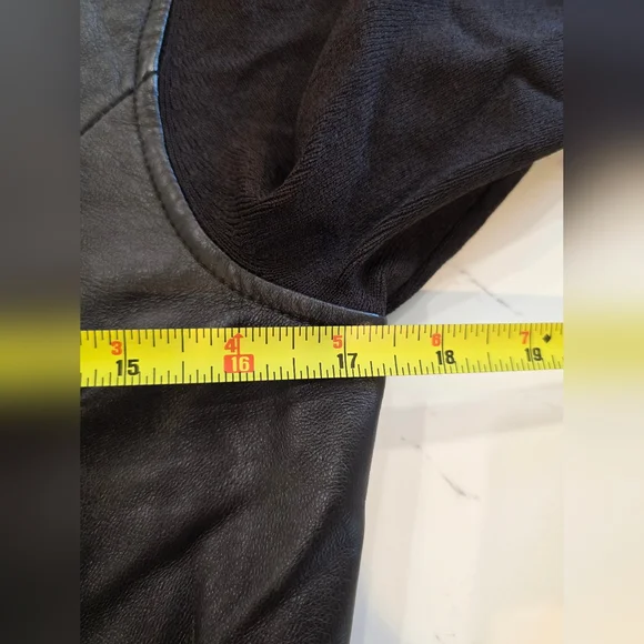 Anne Klein Women's Genuine Leather Jacket Sweater - Item 057 - Picture 9 of 14